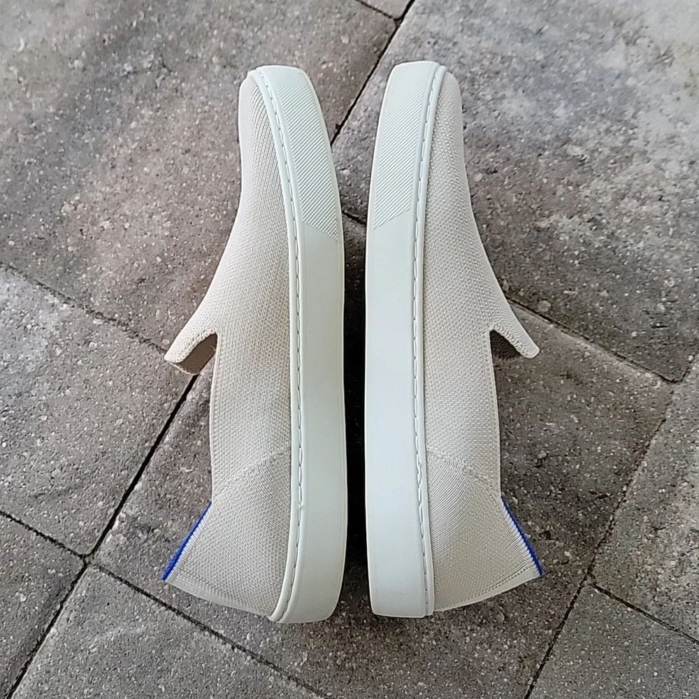 Rothy's The Original Slip-On Sneaker Sz 8 Color Is Sand - Picture 8 of 11